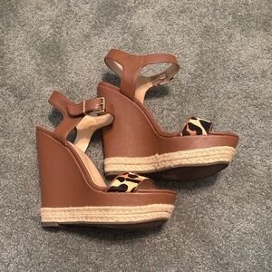 Jessica Simpson Platform Leopard Detail Sandals